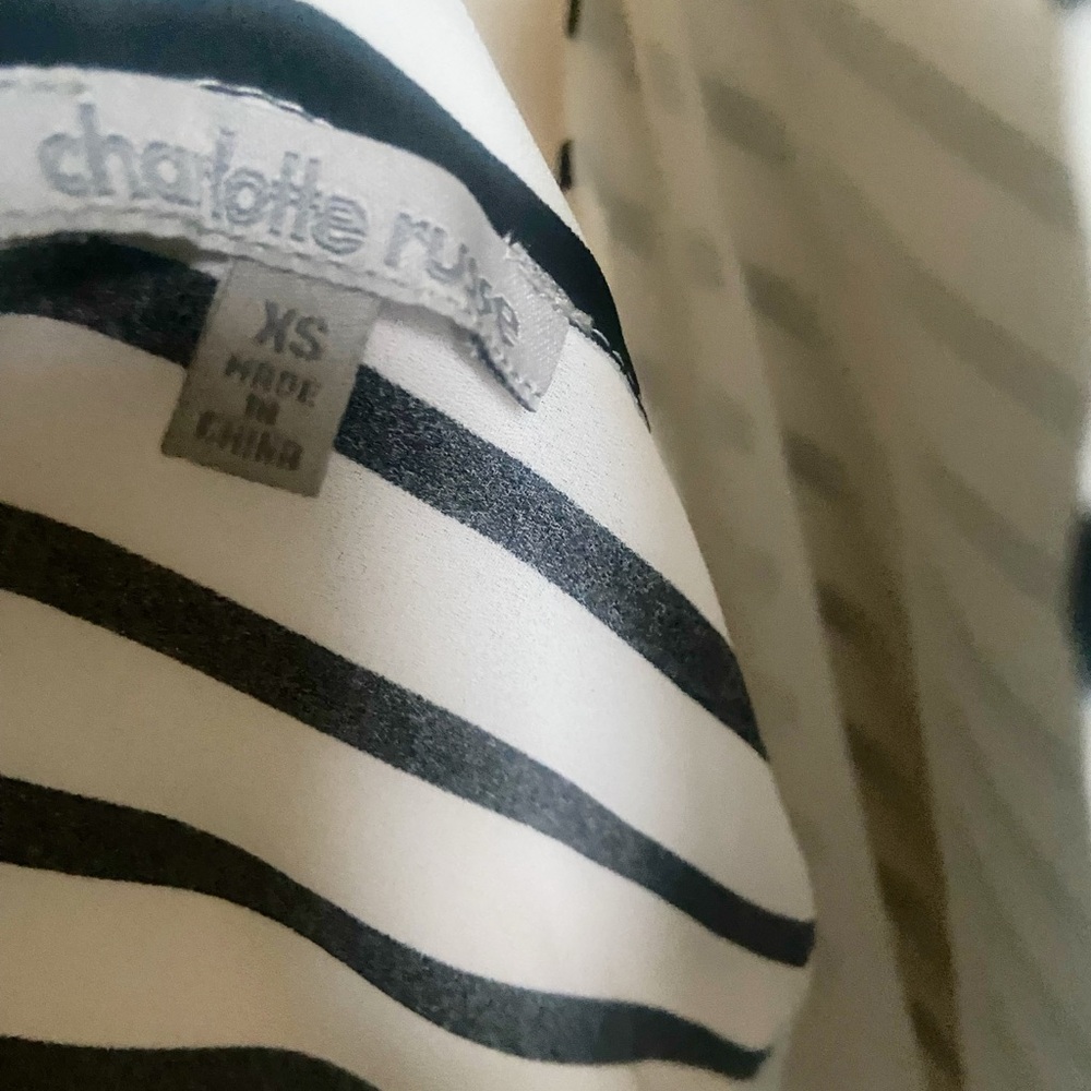 Open Back Striped Top - Picture 3 of 4